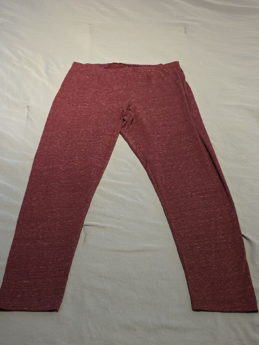 Old Navy Marled Burgundy Women's Leggings - Picture 1 of 9